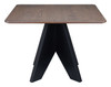 Lisse Espresso Rubberwood Square Dining Table
