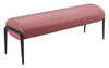 Glatt Brown Steel and Polyester Bench
