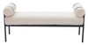 Barrow Cream Steel and Polyester Bench