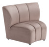 Garbi Beige Poplar Wood and Polyester Modular Sectional