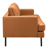 Decade Brown Steel and Polyester Sofa