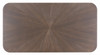 Silea Espresso Rubberwood Rectangular Dining Table
