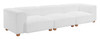 Tayte White Poplar Wood and Rubberwood Sofa