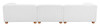Tayte White Poplar Wood and Rubberwood Sofa