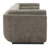 Sereneu Green Tweed Steel and Polyester Sofa