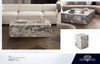 Ark Viola Coffee Table, Viola Marquina Marble, 48 in. W x 24 in. D x 14 in. H