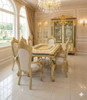 Royal Victorian Gold-Leafed Dining Set – Hand-Carved Luxury Dining Table and Chairs