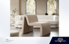 Lana Chair in Camel Looped Shearling, 29-Inch W x 38-Inch D x 31-Inch H