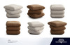 Code Ottoman, Birch or Dune Performance Fabric, 21 in. W x 21 in. D x 17 in. H