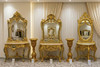 Antique Baroque Vanity Console Mirror Set