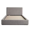 Cloud Queen Bed, Ivory Boucle, Mist Sand or Grey Fabric, 69 x 91 x 44 Inches