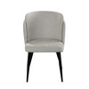 Grace Dining Chair, Cream Fabric, 24 x 22 x 33 Inches, 19.25-Inch Seat Height