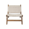 Laurel Chair in Woven Rope / Caramel, 26 x 32 x 28 Inches, Fully Assembled