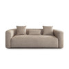 Olli Sofa in Wheat Fabric, 89 in. W x 37 in. D x 28 in. H with Swivel Design