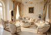 Heritage Traditional Living Room Furniture | Deep-Button Tufted Craftsmanship