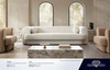 Form Sofa in Camel Performance Velvet or Ivory Boucle, 99 x 37 x 27 Inches