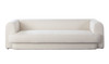 Form Sofa in Camel Performance Velvet or Ivory Boucle, 99 x 37 x 27 Inches