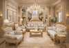 Elite Traditional Palace Furniture | Premium Gold-Trimmed formal Sitting Set