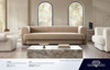 Form Sofa in Camel Performance Velvet or Ivory Boucle, 99 x 37 x 27 Inches