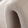 Lana Dining Chair in Camel Looped Shearling, 20 in. W x 30 in. D x 32 in. H