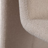 Lana Dining Chair in Camel Looped Shearling, 20 in. W x 30 in. D x 32 in. H
