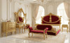 Imperial Crimson & Gilded Gold Baroque Master Suite | Sovereign Majesty Edition
