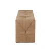 Woven Jute Bench, Natural Jute, 49 in. W x 16 in. D x 19 in. H, Fully Assembled