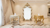 Traditional Antique Console Table, Mirror