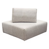 Jazz Modular Seating in Barley Fabric with Independent Adjustable Backrests