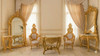 Traditional Antique Console Table, Mirror & Chair