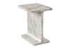 Iris Table, Natural or Black Marquina Marble, 12 in. W x 15 in. D x 18 in. H
