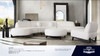 Vesper Left- or Right-Facing Chaise, White Faux Shearling, 67 x 38 x 30 Inches
