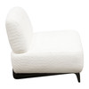 Vesper Chair in White Faux Shearling Fabric, 28 in. W x 30 in. D x 29 in. H