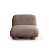 Wren Left- or Right-Facing Chair, Bark Textured Fabric, 41 x 37 x 28 Inches
