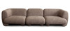 Wren Left- or Right-Facing Chair, Bark Textured Fabric, 41 x 37 x 28 Inches