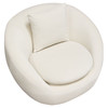 Celine Sofa in Light Cream Velvet / Brushed Gold Base, 99 x 51 x 33 Inches