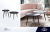 Vortex Table in Black, 29 x 29 x 18 Inches for Living Room Accent Furniture