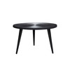 Vortex Table in Black, 29 x 29 x 18 Inches for Living Room Accent Furniture