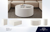 Montage Coffee Table Ivory in MONTAGE IVORY, 40 in. W x 40 in. D x 16 in. H