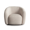 Ocean Swivel Chair in Birch or Dune Performance Fabric, 36 x 34 x 29 Inches