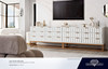 Spectrum Dresser in White / Gold or Grey / Gunmetal, 51 x 18 x 29 Inches