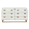 Spectrum Dresser in White / Gold or Grey / Gunmetal, 51 x 18 x 29 Inches