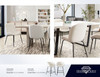 Session Dining Chair in Ivory Boucle, 19-Inch W x 21-Inch D x 34-Inch H