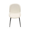 Session Dining Chair in Ivory Boucle, 19-Inch W x 21-Inch D x 34-Inch H
