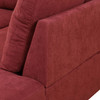 Red 3-Piece Upholstered L-Shaped Sectional Sofa with Chaise and Lift-Top Storage
