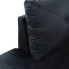Midnight Blue 3-Piece Microfiber Sectional Sofa with Left-Facing Chaise