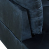 Midnight Blue 3-Piece Microfiber Sectional Sofa with Left-Facing Chaise