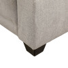 Gray White 3-Piece Flannel-Leather Sectional with Left-Facing Chaise Storage