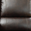 Brown 3-Piece Faux Leather Reclining Corner Sectional with Wedge and Cup Holder