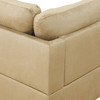 Beige 3-Piece Flannel Sectional Sofa with Left-Facing Chaise and Lift-Top